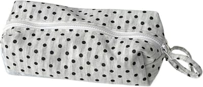 Pennenzakje met rits - Etui potloden - Stationery organiseren - Onderhoudsarm katoen - 19 cm - Zwart