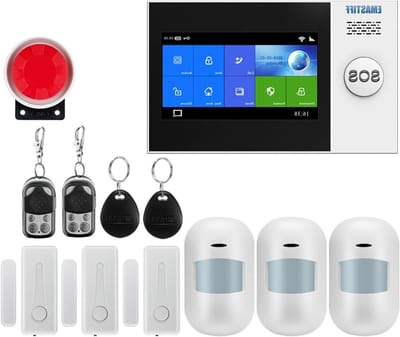 Beveiligingssysteem Huis - Slim Alarm - Thuis Beveiligen - Wifi GSM GPRS - 43 inch Touchscreen - W4B3