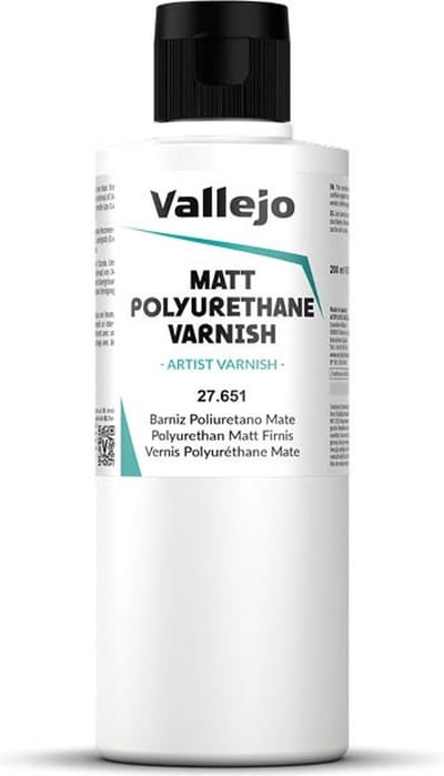 Vallejo Hobbyverf - 27651 Matt Polyurethane Vernis - Verf flesje - 200 ml