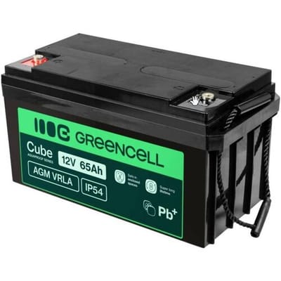 Loodaccu Green Cell GC-AGM12V65AH-J Loodvlies (AGM) 1 stuk(s)