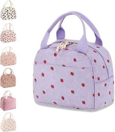 Stijlvolle Geïsoleerde Lunchtas voor Volwassenen en Kinderen - Perfect voor Werk, School, Picknick en Reizen met Ruimte voor Snacks en Maaltijden