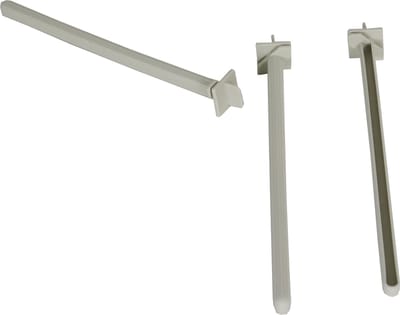 Voltrega Zitstok Plastic met Klem Zak á 3 stuks Beige
