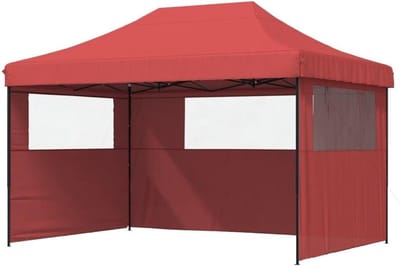Opvouwbare Partytent - Pop-up Tent Paviljoen - Feestelijke Bijeenkomsten - Met 3 Zijwanden - 410 x 279 x 315 cm