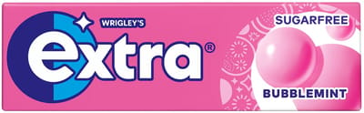 Wrigley's Extra Bubblemint suikervrij - 30 x 10 stuks (30 x 14 gram)