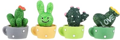 Dailygoods - Cactus Auto Decoratie - Kunstmatige Cactus - Duurzaam en Stressverlagend - Groen - Interieur Plant - Voor Auto en Kantoor