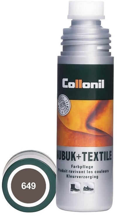 Olijf Kiwi Khaki groen Leer & Textiel Opfris Kleurverzorgingsmiddel - kleur 649 - Flacon met handige depper 100ml