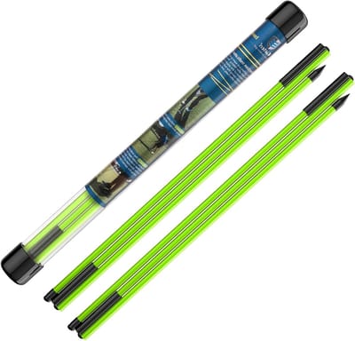 Set van 2 Golf Alignment Sticks van 122 cm voor Swing Training, Aiming, en Houding Correctie met Duidelijke Opbergbuis
