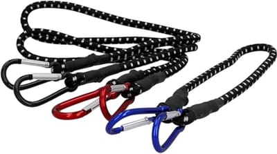 Bagagespanner met karabijnhaak - Set van 3 (60/80/100 cm) voor Veilig Vervoer