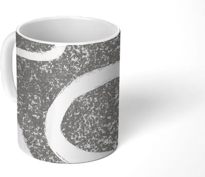 Mok - Koffiemok - Abstract - Minimalisme - Design - Mokken - 350 ML - Beker - Koffiemokken - Theemok