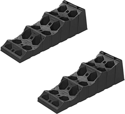 ProPlus Oprijblok XL - 3 niveaus - UV bescherming - 2 stuks - zwart