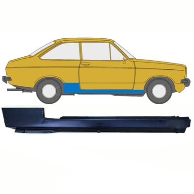Volledige dorpel voor Ford Escort 1974-1980 / Rechts