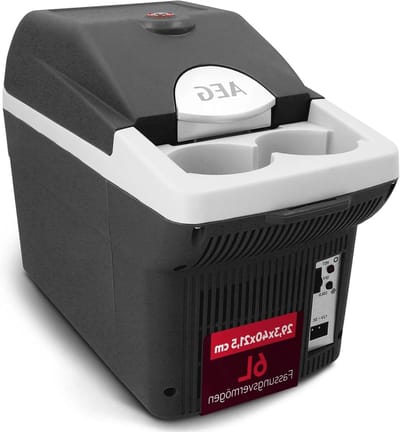 Koelbox en Warmhoudbox - Thermo-elektrisch Apparaat - Reizen en Onderweg - 2-in-1 Functie - 6 Liter Capaciteit - Zwart Grijs