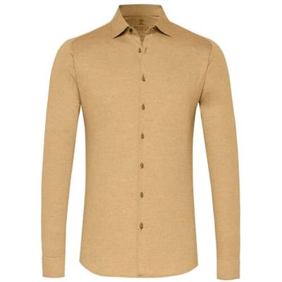 Desoto Overhemd Kent Piqué Optics Jersey Soft Orange / male