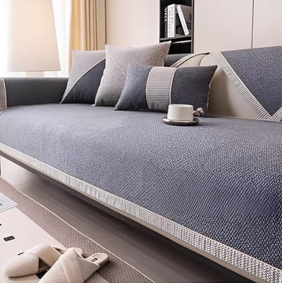 E-Shop4u® - Bankhoezen - D-Luxe Bankhoes - 70x70cm - Donker Grijs