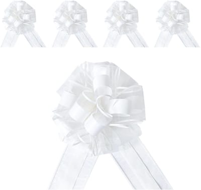 Dailygoods- Bruiloftdecoratie 5 Stuks - Gebogen Decoratie - Cadeauverpakking - Feestdecoratie - Trouwtafel Accessoires - Plastic 15x20 Cm
