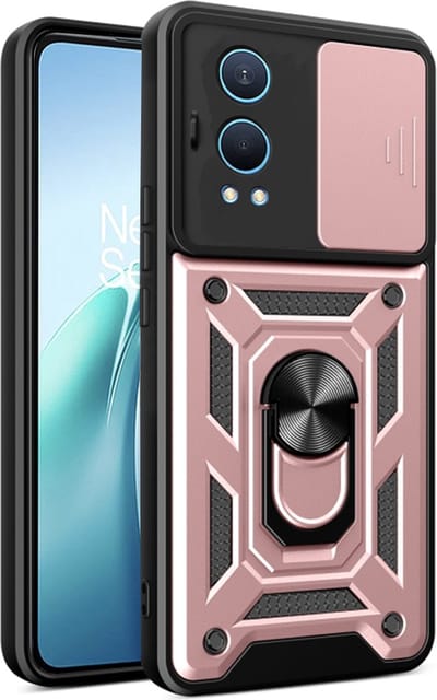 Hoesje geschikt voor OnePlus Nord CE 4 Lite - Techsuit Camshield Back Cover - Roségoud
