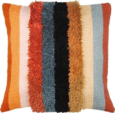 Vervaco - Knoop kettingsteekkussen kit - Boho strepen - PN-0175564 - Borduren - Borduurpakket - Borduurpakket volwassenen - Borduurpakket kind