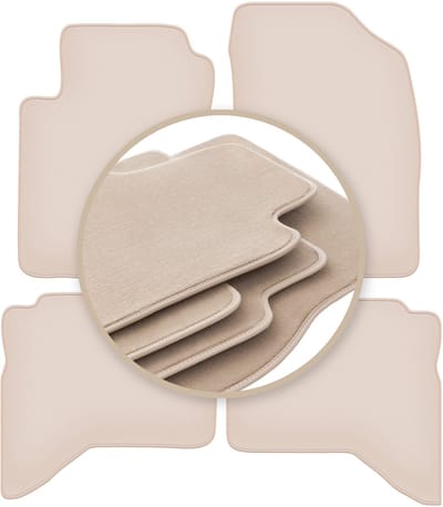 PREMIUM beige vloermatten voor: Daihatsu Terios II SUV 2006-