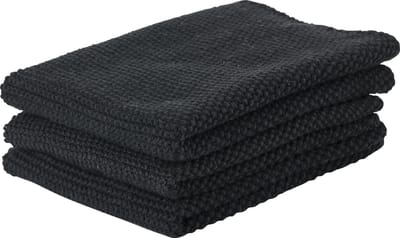 Zone Denmark Lappen 27 x 27 cm 3 stuks Black