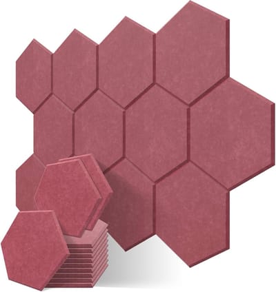 Professionele Akoestische Schuimpanelen voor Geluidsisolatie en -absorptie - 12 Stuks