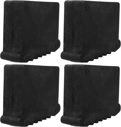 Ladder Voetjes - Antislip Beschermers - Veiligheid Verhogend - Duurzaam Rubber - 30 x 70 mm - Zwart