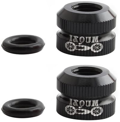 Dailygoods- Klepmoer Lichtgewicht Aluminium - Fietsband Ventielmoeren - Presta Klepmoeren - O-ringen - Fietsonderdelen - Verbeterde Luchtdichtheid - Ventielmoer