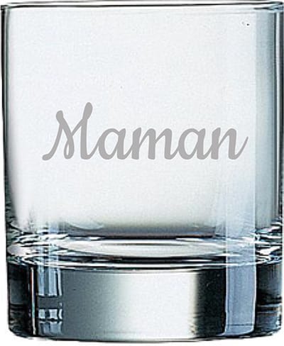 Whiskeyglas gegraveerd - 20cl - Maman