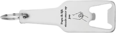 Akyol - papa ik lijk steeds meer op jou flesopener - Papa - beste vader ever - vriendschap - liefde - vrienden - leuk cadeau om te geven - 105 x 25mm