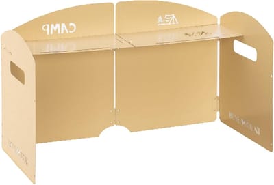 Kampeer Kookscherm - Opvouwbaar Windscherm - Buiten Koken - Verstelbare Zijkanten - 35x29x10 cm - Zilver