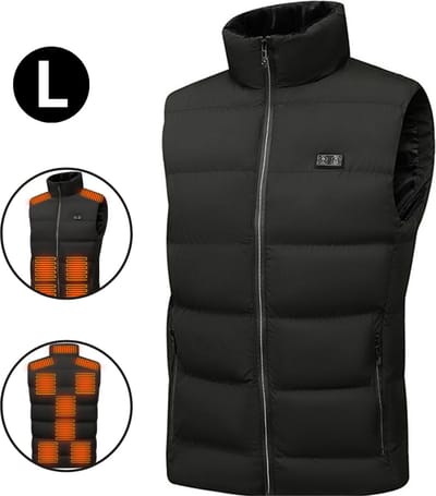 Bovista Verwarmde Bodywarmer - Heated Vest - Elektrische Bodywarmer - Jas - Oplaadbaar - Unisex - Maat L - Grafiet