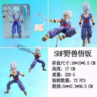 OP VOORRAAD HEET Nieuwe Dragon Ball Super Son Goku Actiefiguur Migatte No Goku Kizashi Beweegbare Gewrichten Verzamelaar Model Pop Cadeau