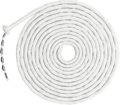 Loodband Gordijnen - Verzwaringsband - Gordijnen Verzwaren - Winddichte Constructie - 10 Meter - Wit