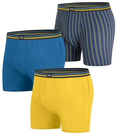 ATLAS FOR MEN - Set van 3 boxershorts van stretchkatoen - Heren - Verkrijgbaar in grote maten - 5XL