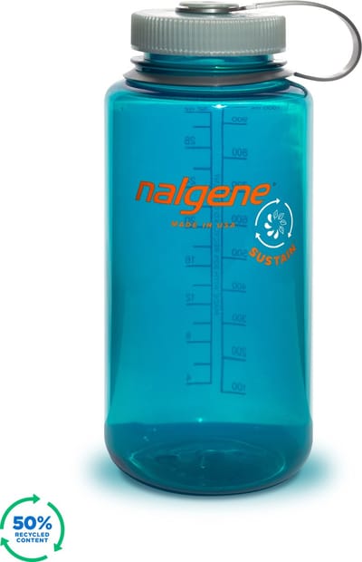 Nalgene - Wide Mouth Bottle - drinkfles - waterfles - lekvrij - 1000ml - BPA free - SUSTAIN - Trout Green