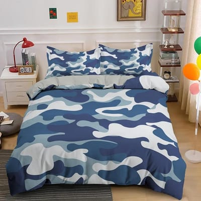 Home Textiel Cool Boy Girl Kid Adult Duver Cover Set Camouflage Beddengoed Sets King Queen Twin Dekbedovertrekken Met Kussensloop 70x133cm 2pcs