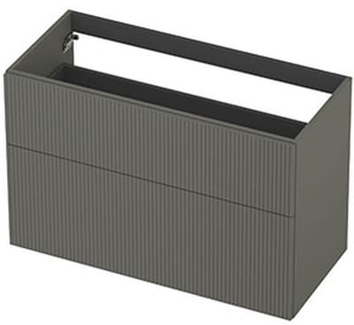 INK - Onderkast 2L A-sym Gelakt Gefr. Front - 1000x450x650 Mm - Mat Beton Groen