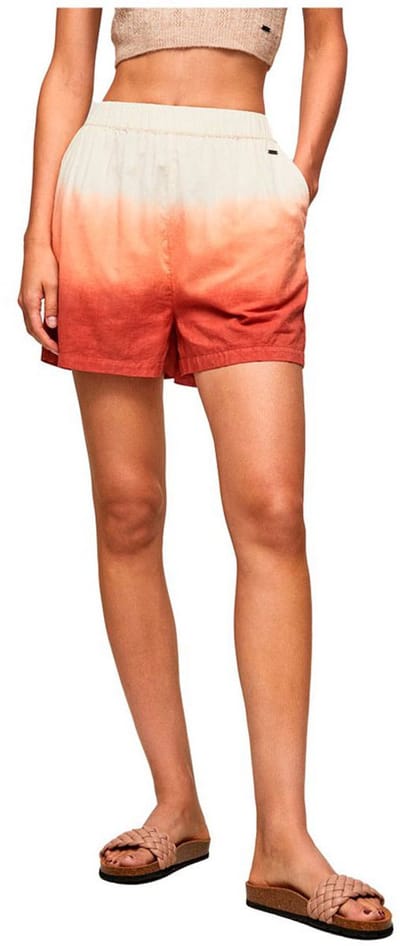 Pepe Jeans Brian 1/4 Korte Broek Oranje M Vrouw