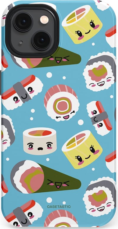 Casetastic Hoesje Geschikt voor Apple iPhone 13 Magsafe - Stijlvolle Beschermende Duo-layer Case - Sushi mania