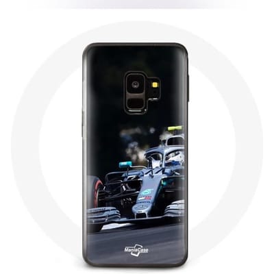 Hoesje voor Samsung Galaxy S9 Formule 1 Valtteri Bottas F1 Racing Driver Zwart zwart