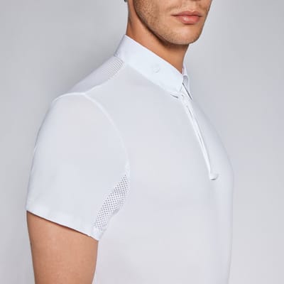 Cavalleria Toscana Heren Wedstrijd Polo Shirt XL Wit