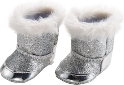 Heless Poppenschoenen Laarzen 38-45 Cm Meisjes Polyester Zilver