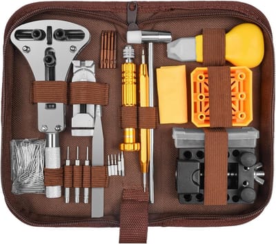 Professionele Horlogerepairset met Veerstaaf Gereedschap en Accessoires voor Horlogemakers