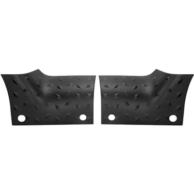 2 stuks Zwarte Hoekwrap Cover Motorkap Auto Accessoires Geschikt voor Jeep Wrangler JL 2018 ‑ 2020 black