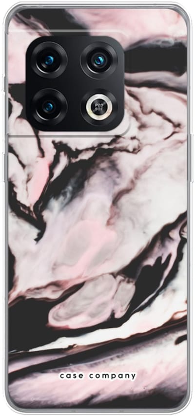 Case Company® - Hoesje geschikt voor OnePlus 10 Pro hoesje - Roze stroom - Soft Cover Telefoonhoesje - Bescherming aan alle Kanten en Schermrand