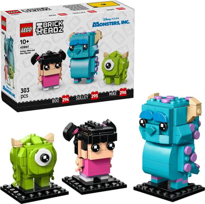 LEGO Disney Pixar Monsters, INC Brickheadz 40861 - Figuren van Sulley, Mike en Boe