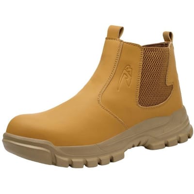 Werklaarzen Onverwoestbare veiligheidsschoenen Herenschoenen Dames Antislip werkschoenen Heren Stalen neus schoenen Lekvrije sneakers 41 geel