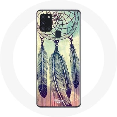 Coque Samsung Galaxy A21S Attrape rêve coloré