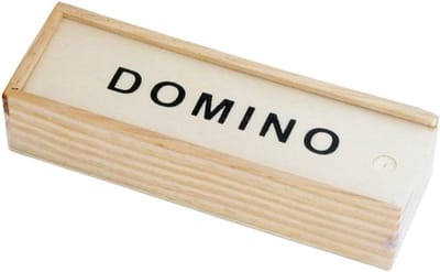 Domino spel - Speelstenen - Gezellig spel - Houten kist - 24 stenen - N.v.t.