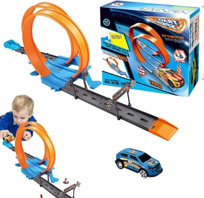 Flexibele Baan - Racebaan Speelgoed - Creatief Spelen - Ontwikkel Fantasie - 276 x 241 x 68 cm - Meerdere Kleuren