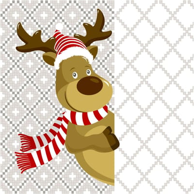 Servet "Hello Christmas" - 20 stuks